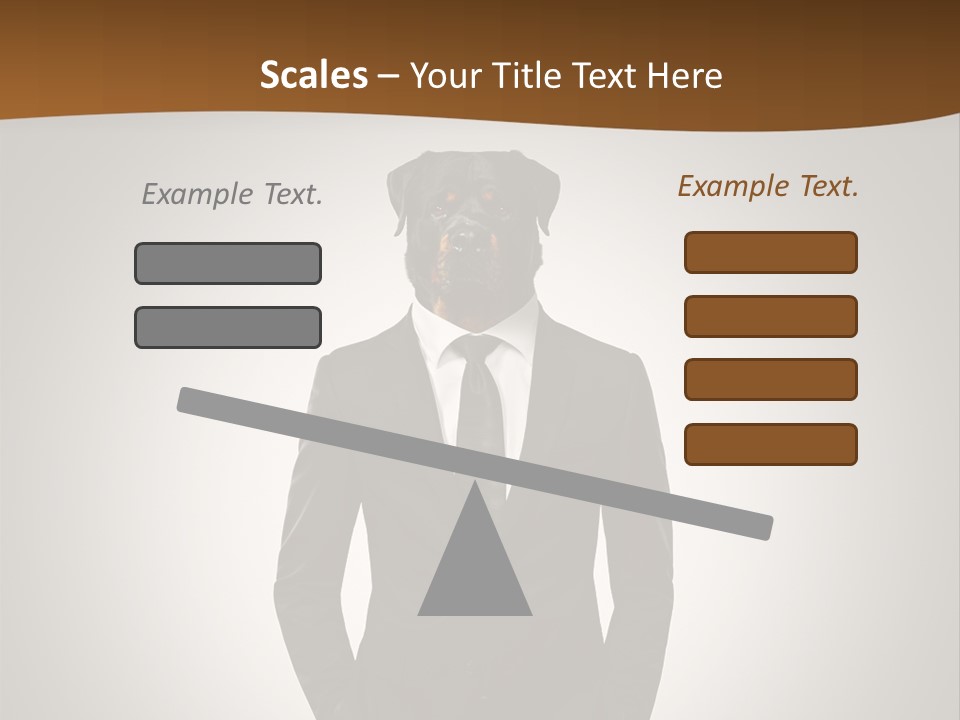 Coat Garment White PowerPoint Template