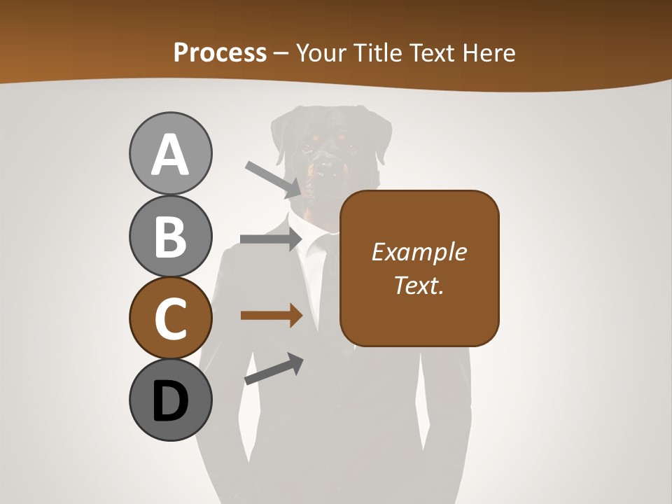 Coat Garment White PowerPoint Template