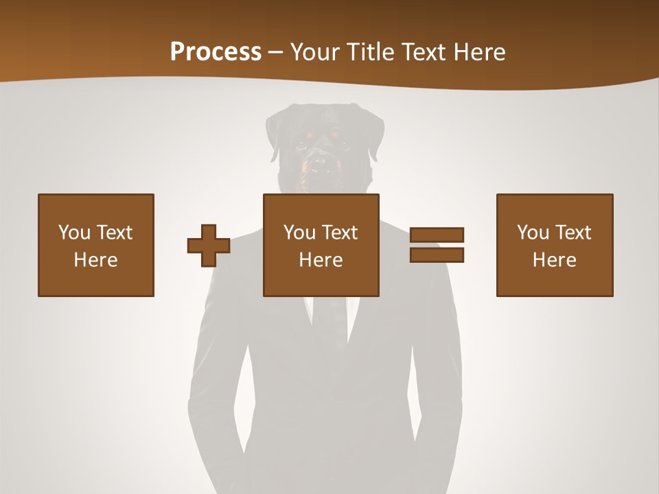 Coat Garment White PowerPoint Template