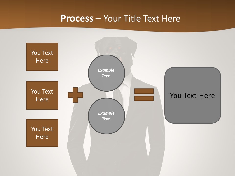 Coat Garment White PowerPoint Template