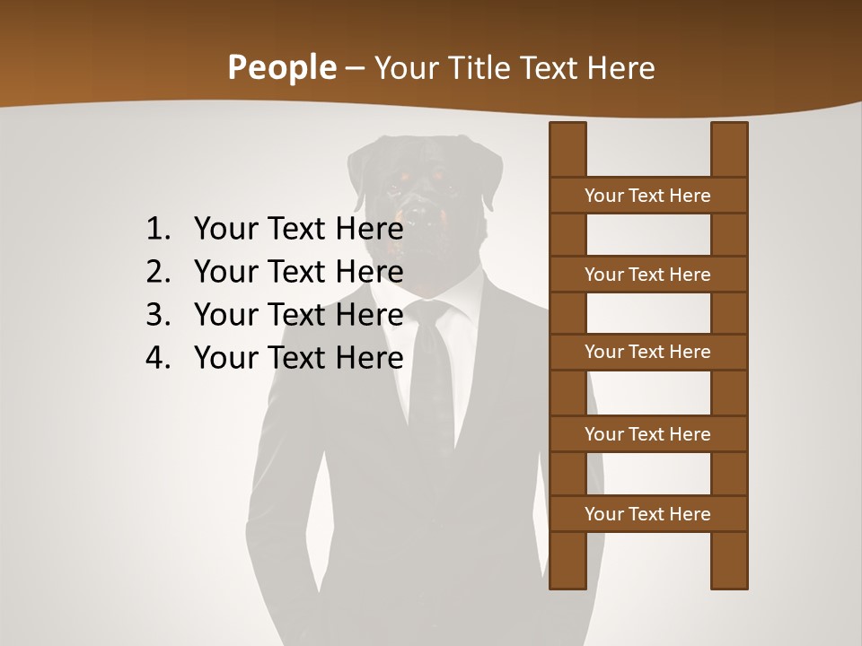 Coat Garment White PowerPoint Template