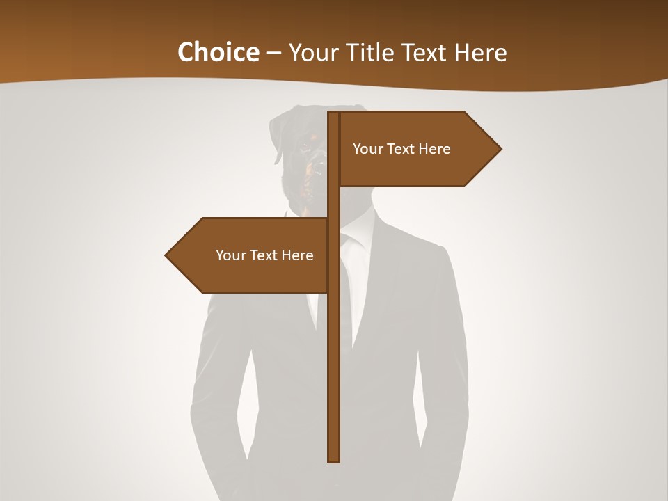 Coat Garment White PowerPoint Template