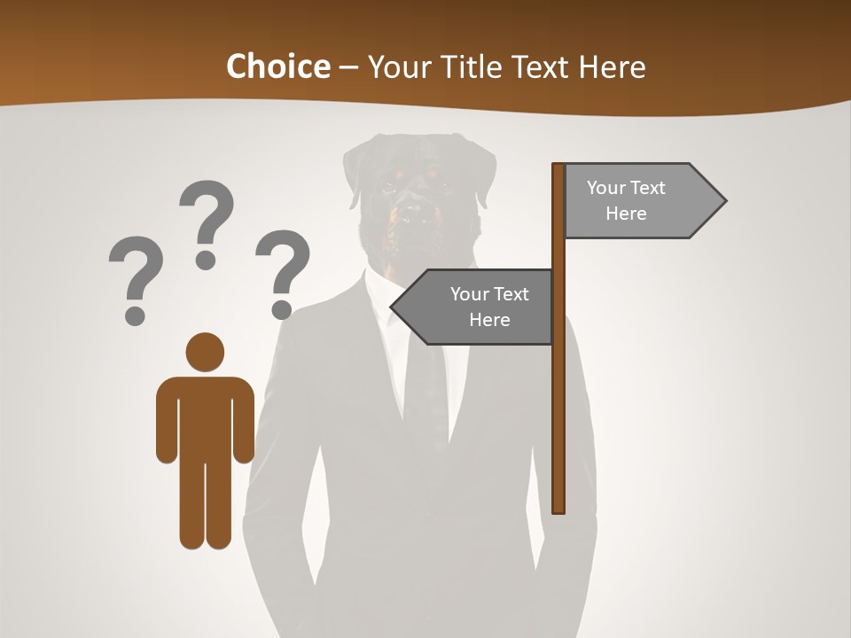 Coat Garment White PowerPoint Template