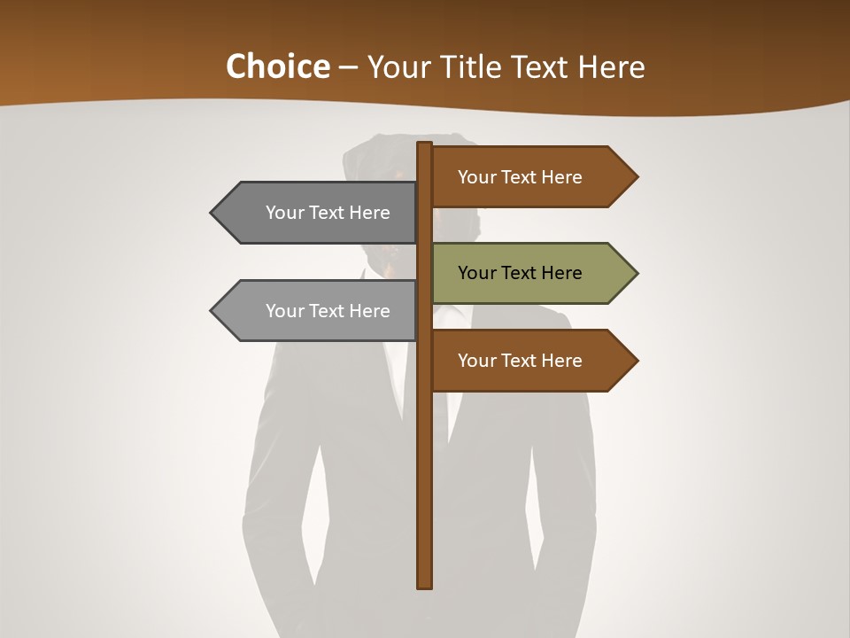 Coat Garment White PowerPoint Template