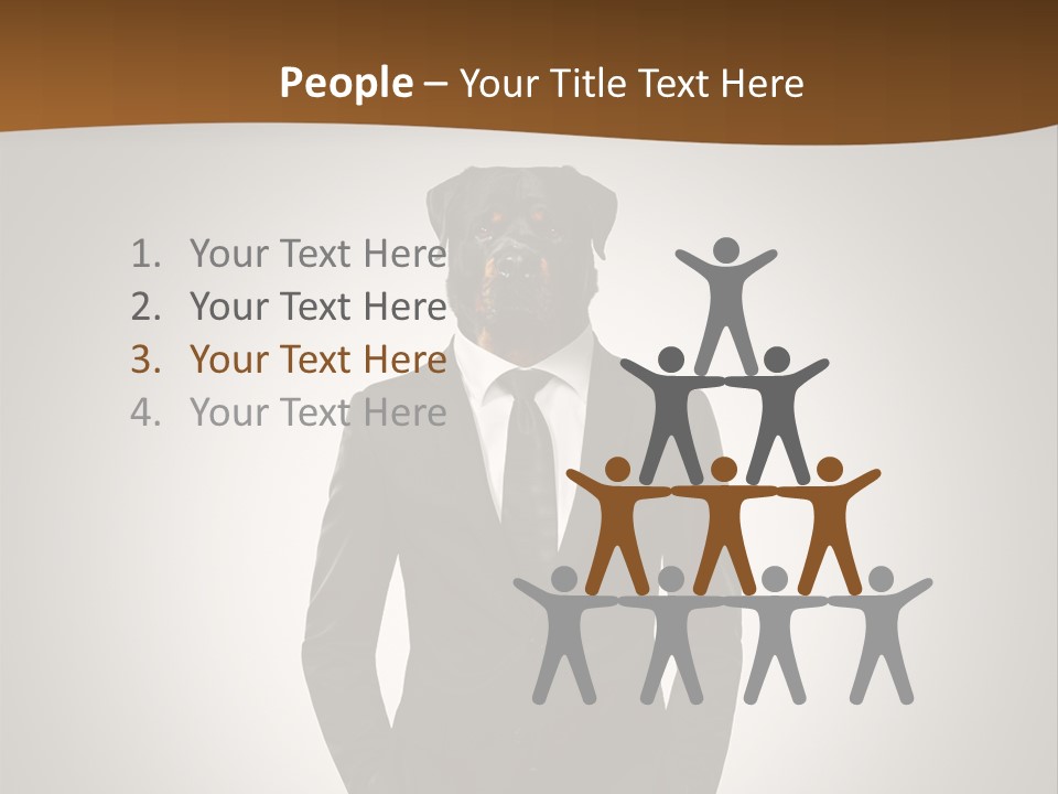 Coat Garment White PowerPoint Template