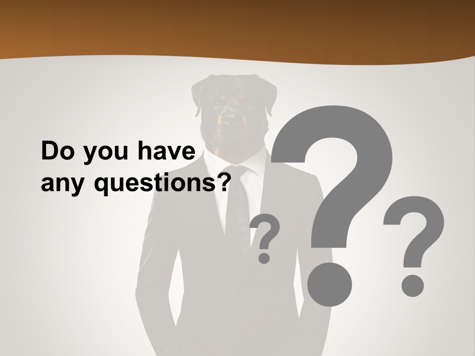 Coat Garment White PowerPoint Template