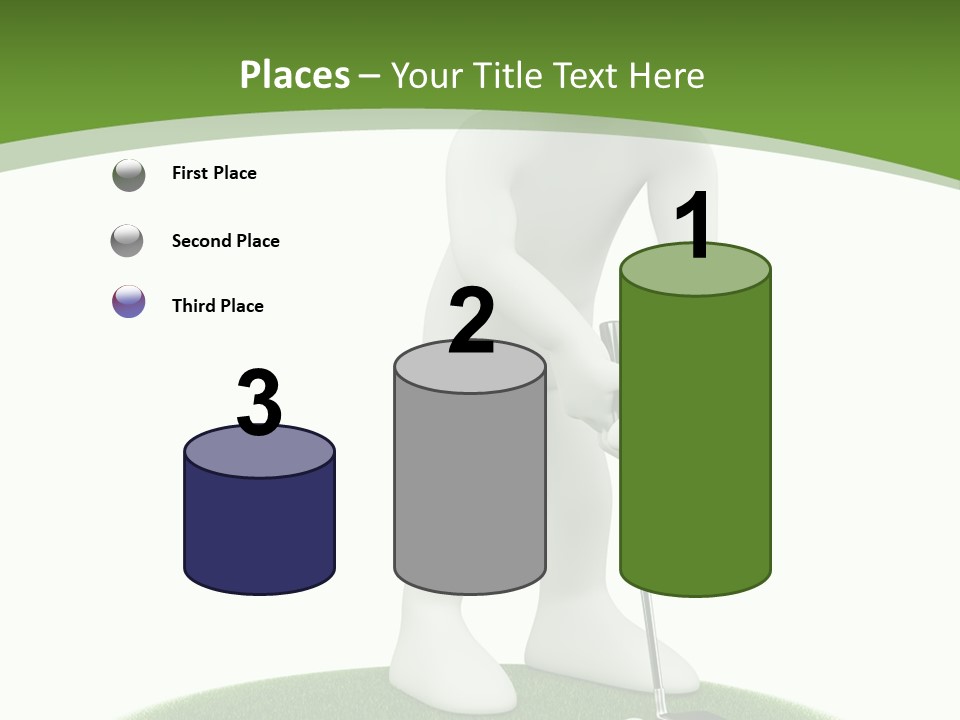 Golfball Sky Isolated PowerPoint Template