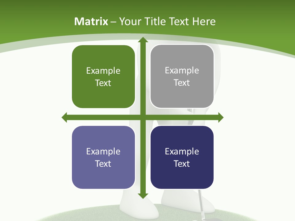 Golfball Sky Isolated PowerPoint Template