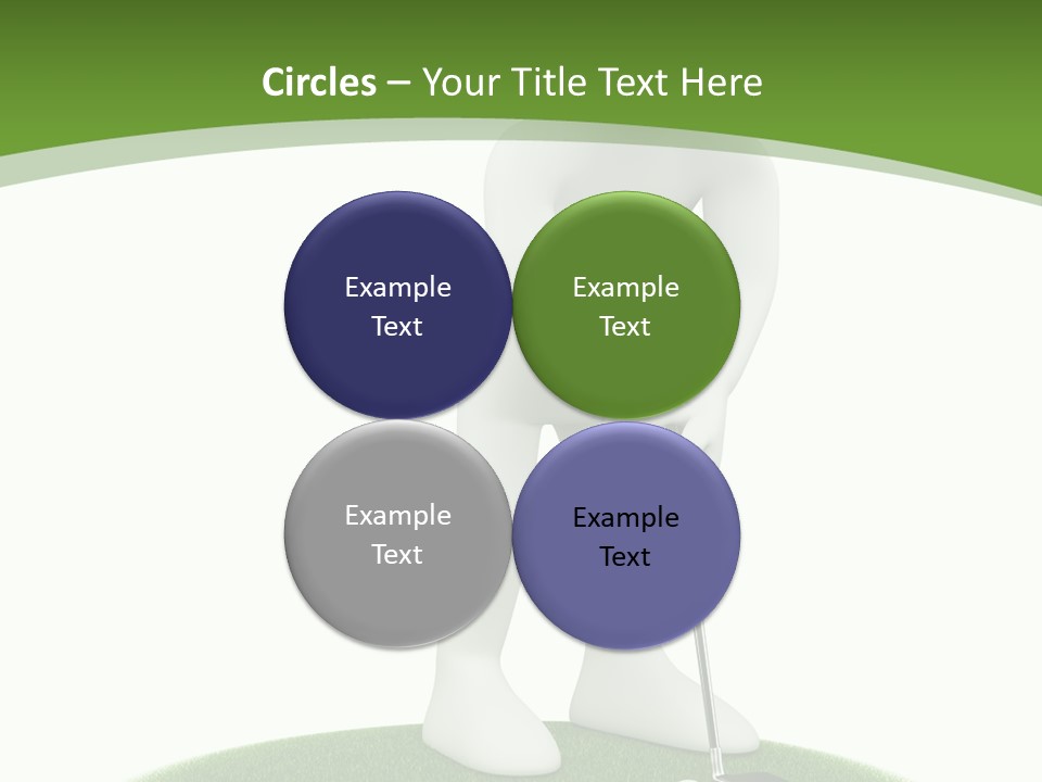 Golfball Sky Isolated PowerPoint Template