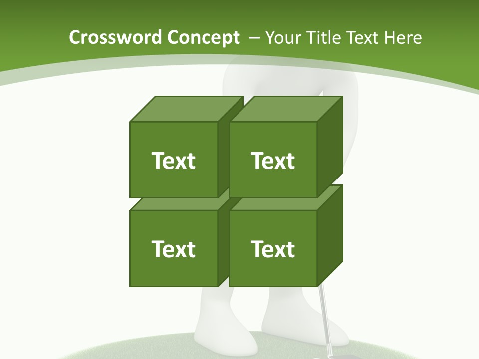 Golfball Sky Isolated PowerPoint Template