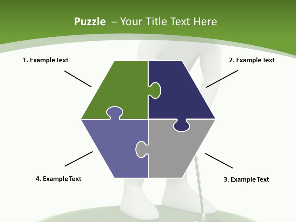 Golfball Sky Isolated PowerPoint Template