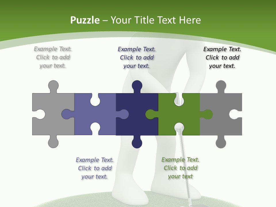 Golfball Sky Isolated PowerPoint Template