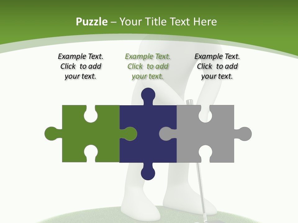 Golfball Sky Isolated PowerPoint Template