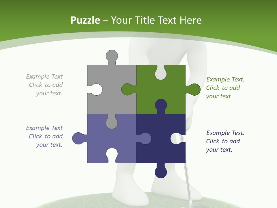 Golfball Sky Isolated PowerPoint Template