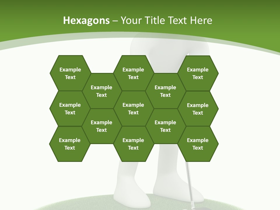 Golfball Sky Isolated PowerPoint Template