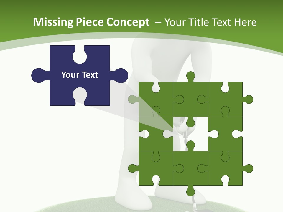 Golfball Sky Isolated PowerPoint Template