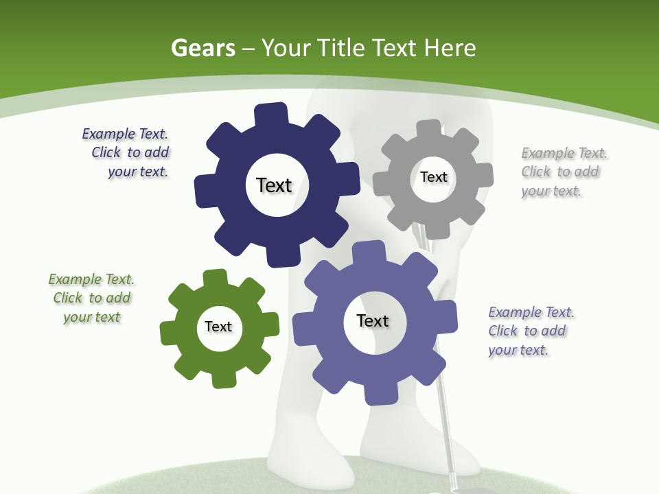 Golfball Sky Isolated PowerPoint Template