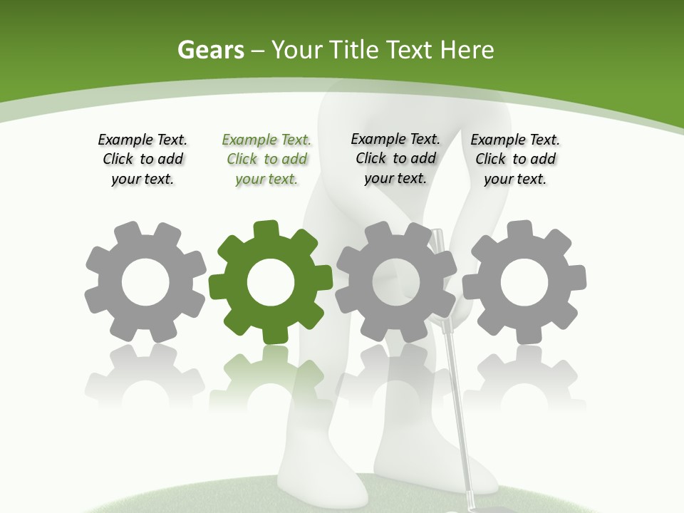 Golfball Sky Isolated PowerPoint Template