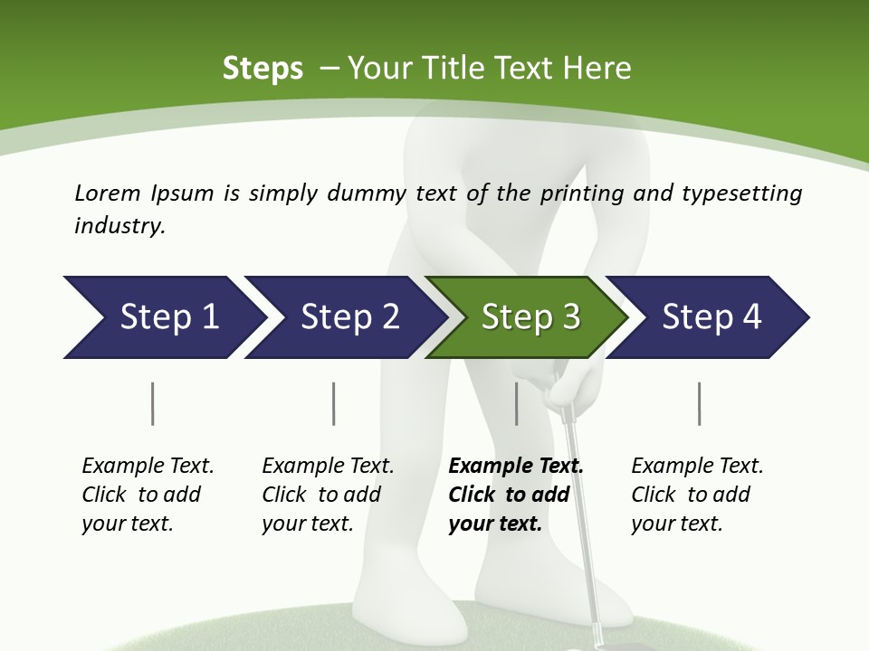 Golfball Sky Isolated PowerPoint Template