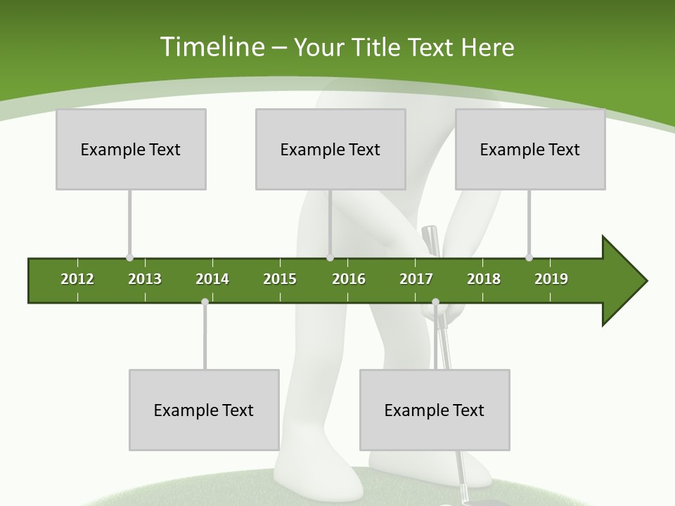 Golfball Sky Isolated PowerPoint Template