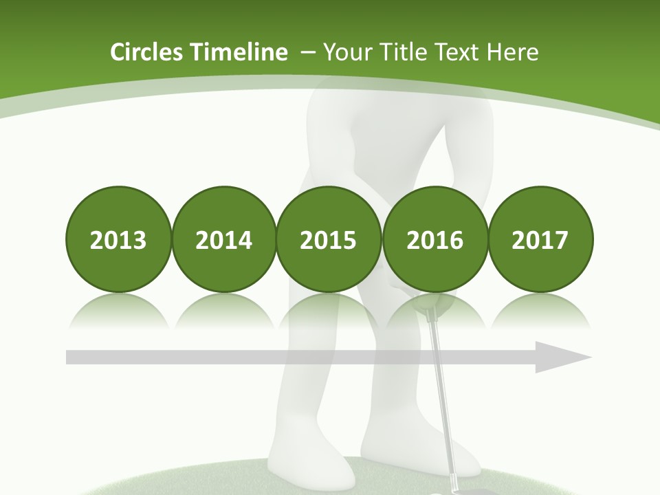 Golfball Sky Isolated PowerPoint Template