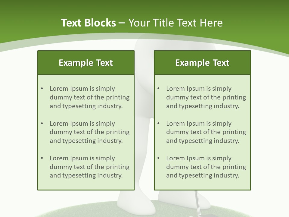 Golfball Sky Isolated PowerPoint Template