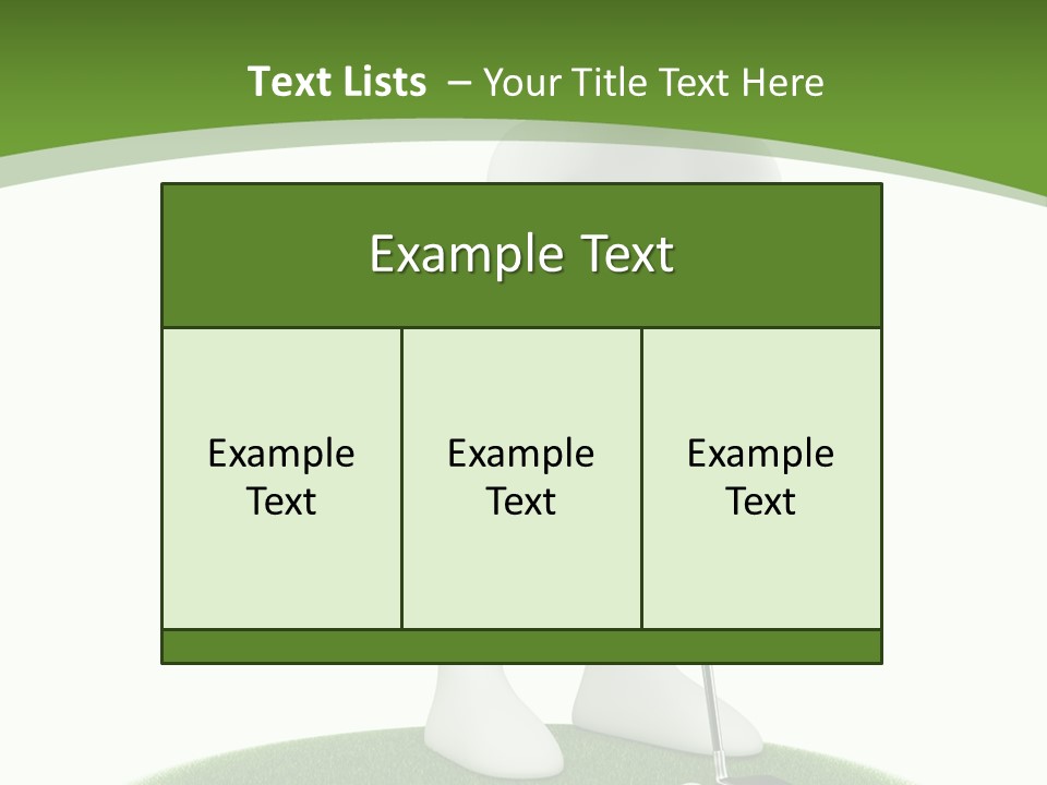 Golfball Sky Isolated PowerPoint Template