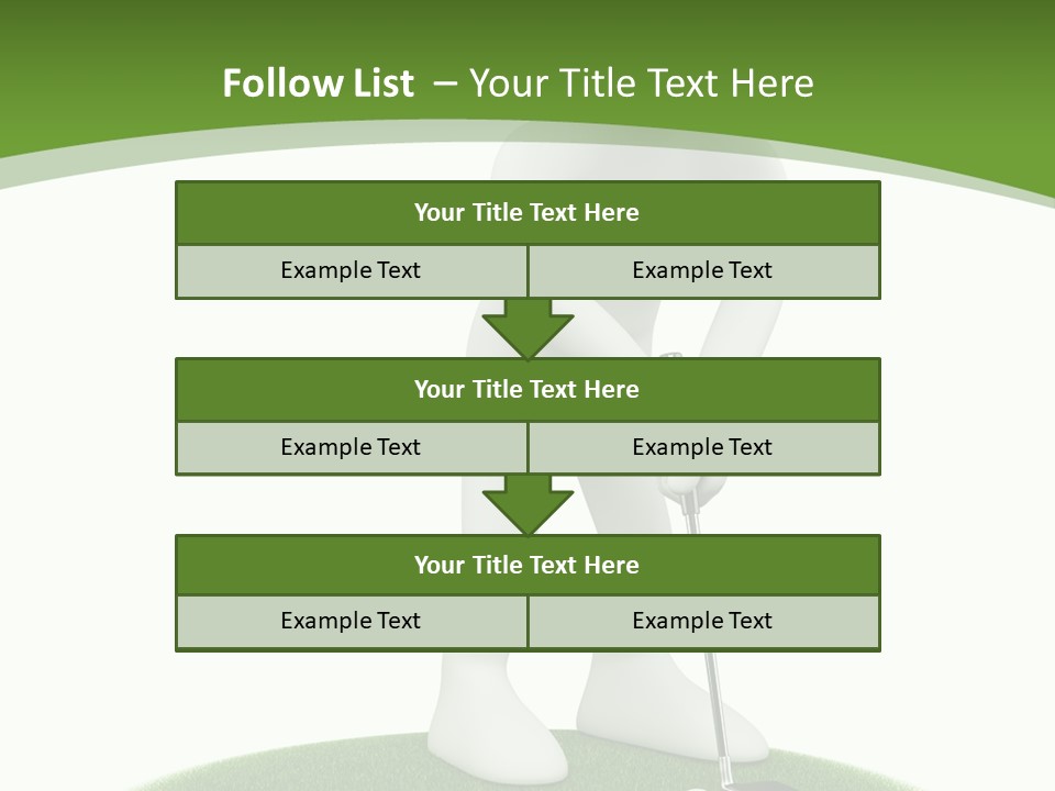 Golfball Sky Isolated PowerPoint Template