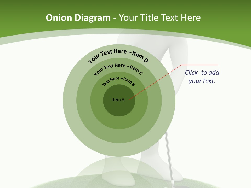 Golfball Sky Isolated PowerPoint Template