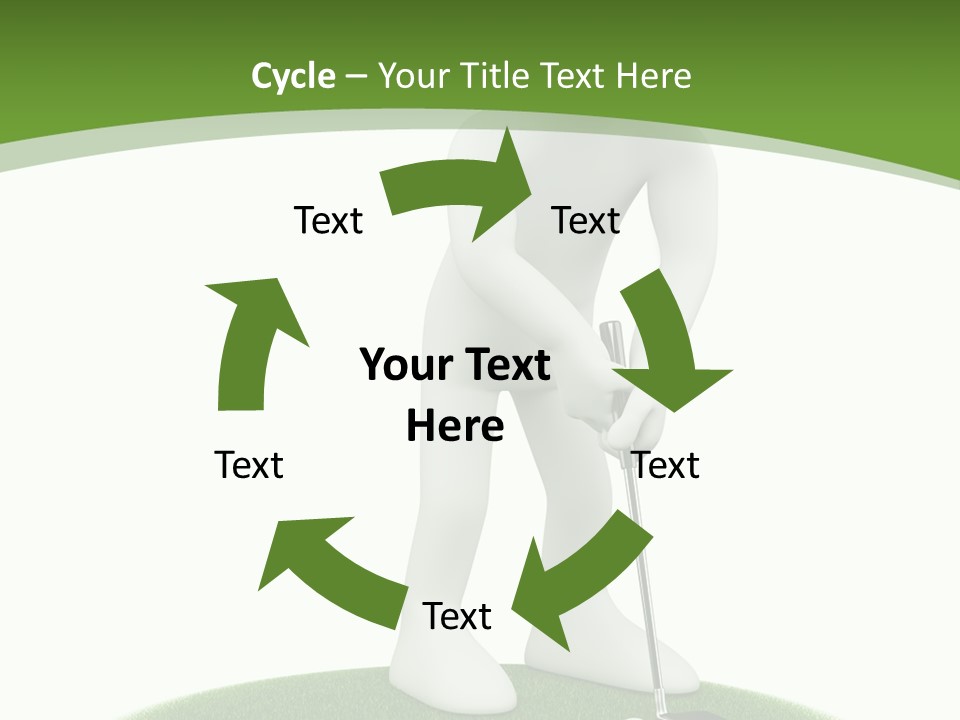 Golfball Sky Isolated PowerPoint Template