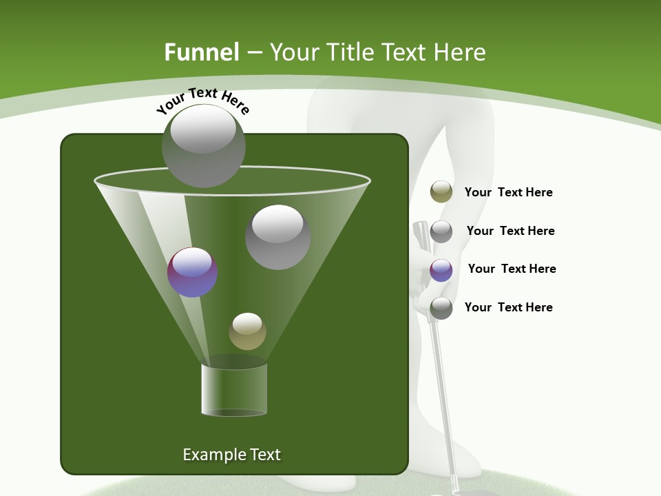 Golfball Sky Isolated PowerPoint Template