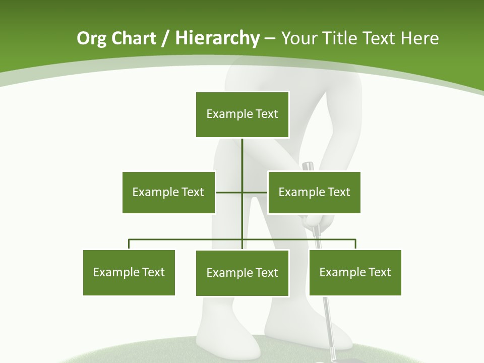 Golfball Sky Isolated PowerPoint Template