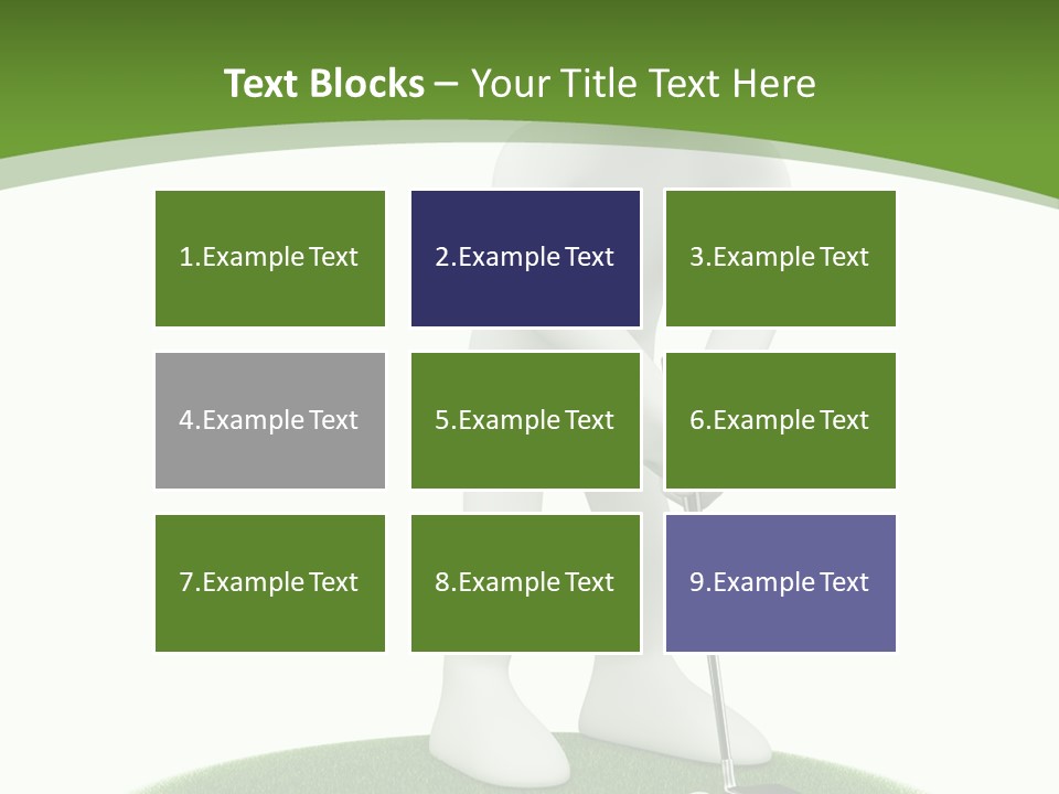 Golfball Sky Isolated PowerPoint Template