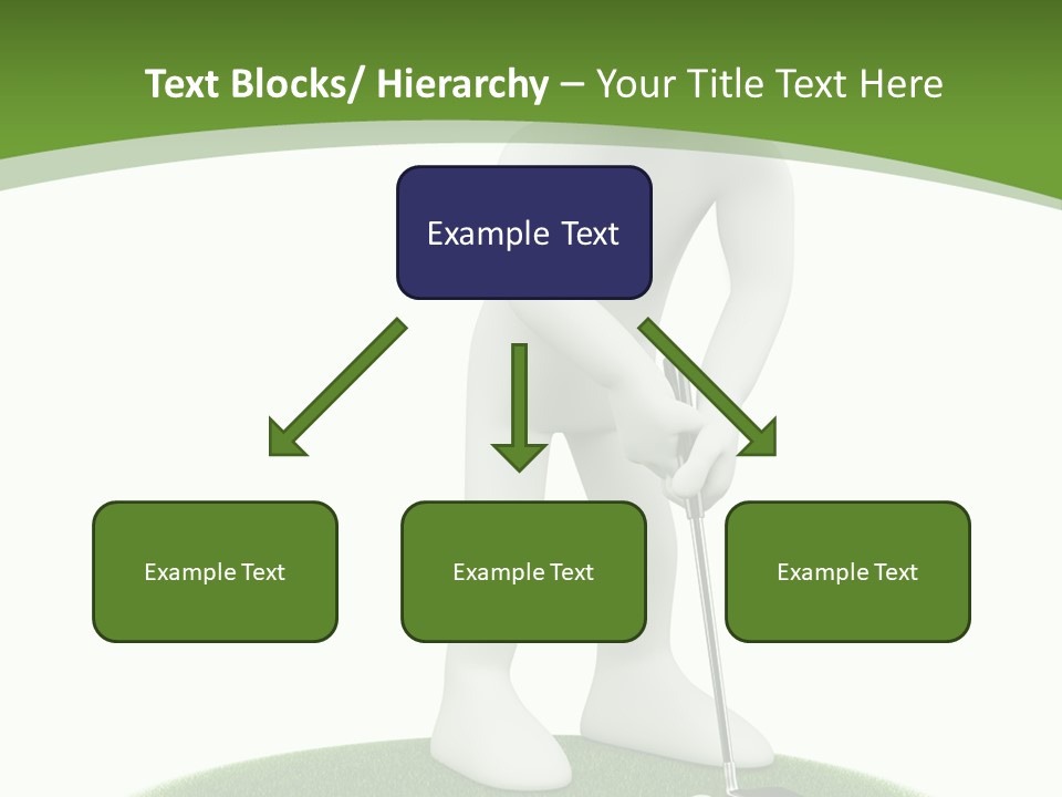 Golfball Sky Isolated PowerPoint Template