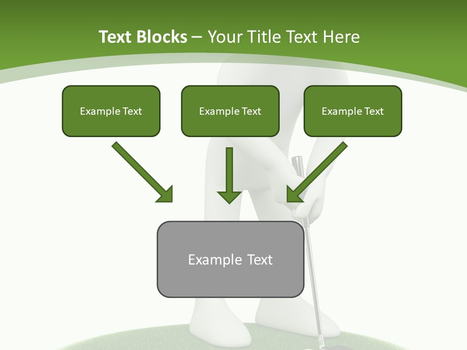 Golfball Sky Isolated PowerPoint Template
