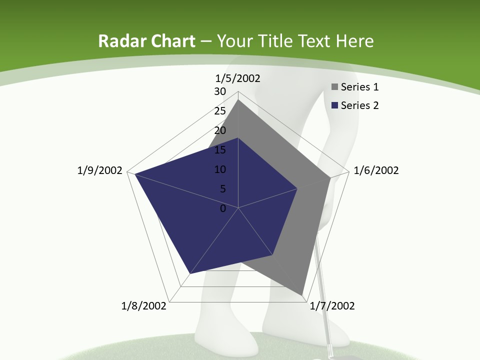 Golfball Sky Isolated PowerPoint Template