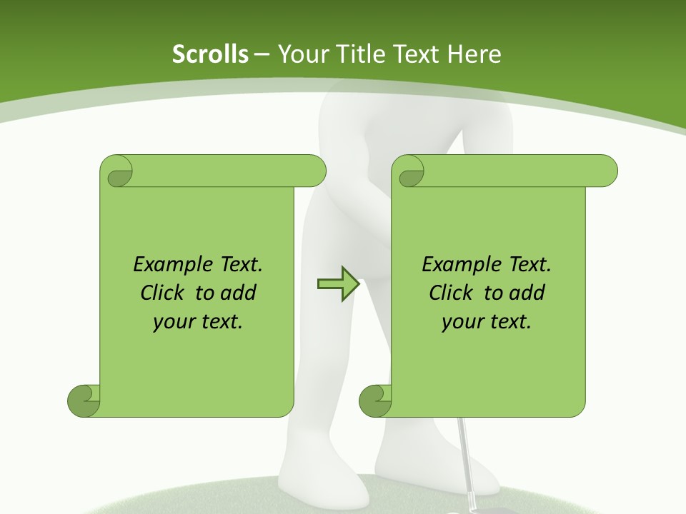 Golfball Sky Isolated PowerPoint Template