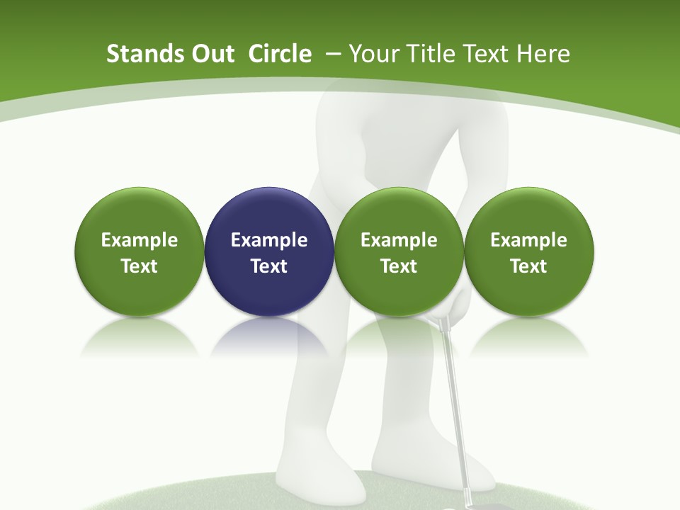 Golfball Sky Isolated PowerPoint Template