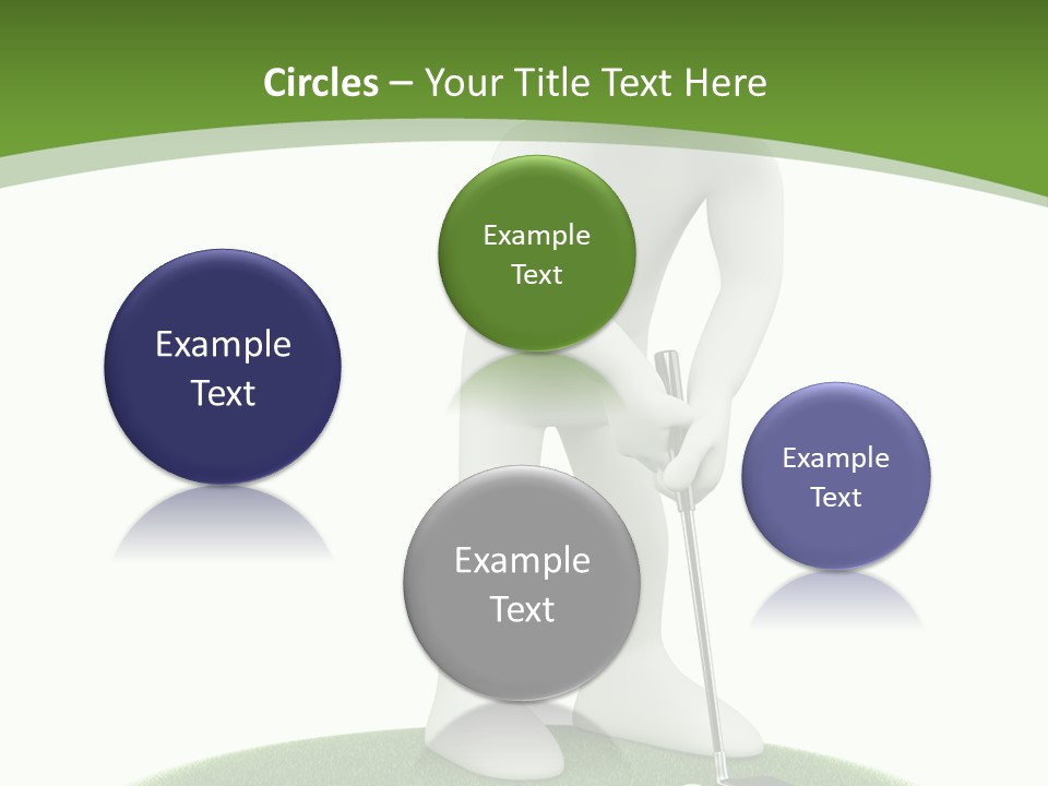 Golfball Sky Isolated PowerPoint Template