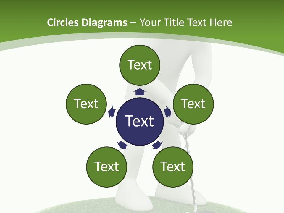 Golfball Sky Isolated PowerPoint Template