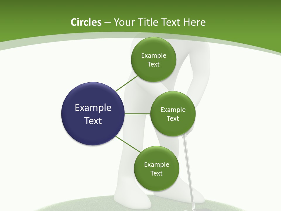 Golfball Sky Isolated PowerPoint Template