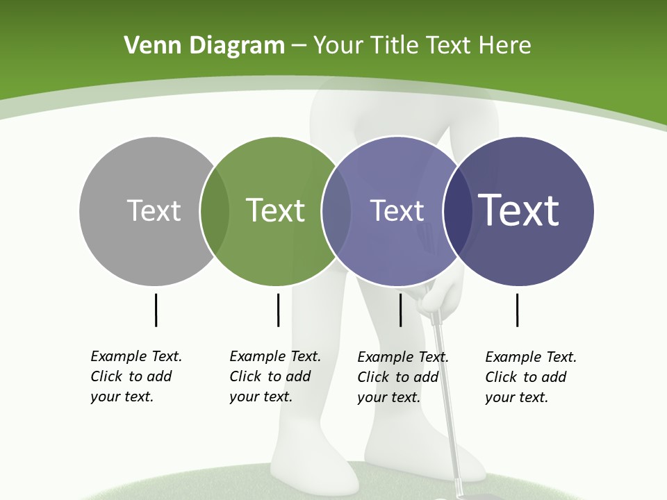 Golfball Sky Isolated PowerPoint Template