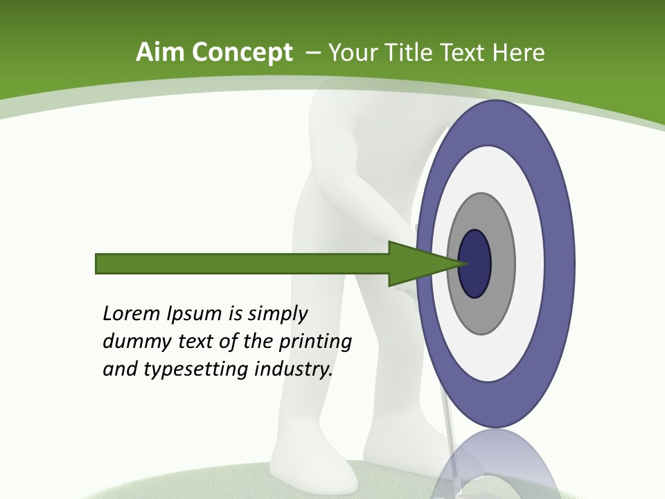 Golfball Sky Isolated PowerPoint Template