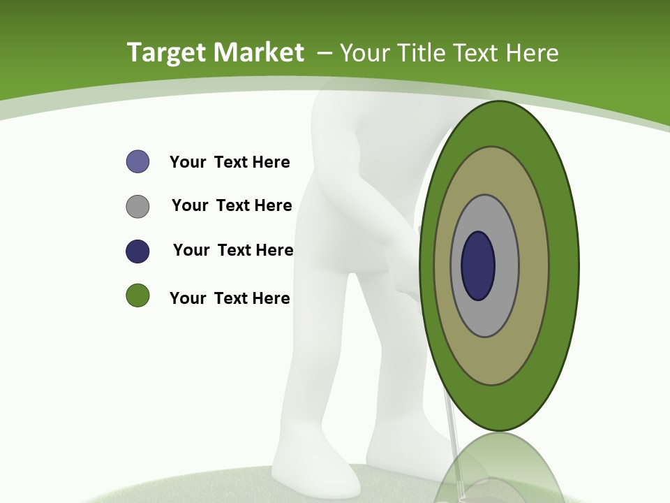 Golfball Sky Isolated PowerPoint Template