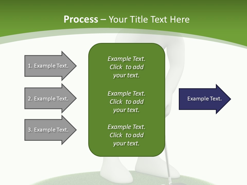 Golfball Sky Isolated PowerPoint Template