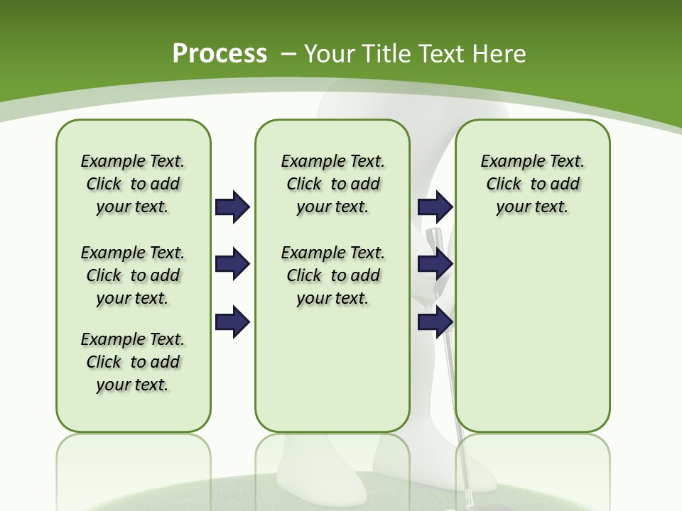 Golfball Sky Isolated PowerPoint Template