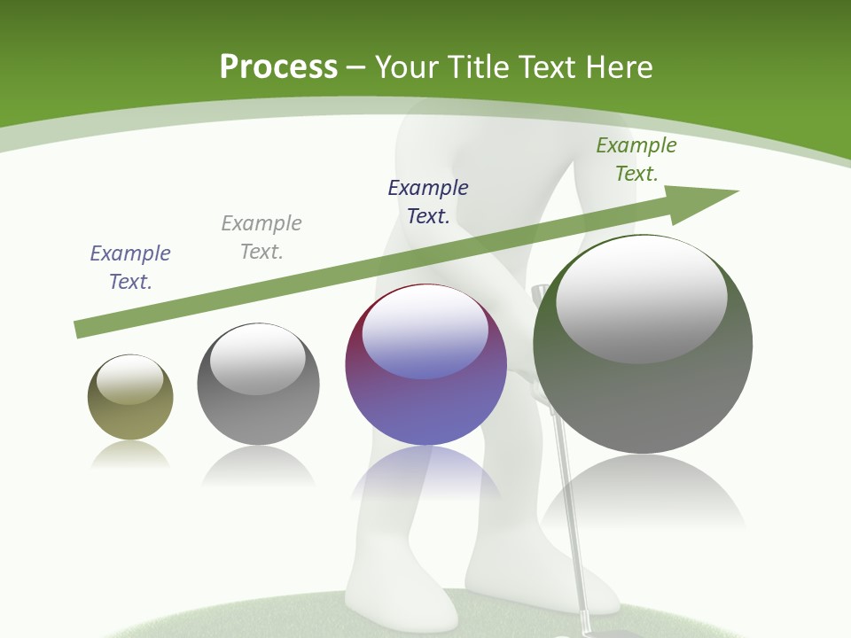 Golfball Sky Isolated PowerPoint Template