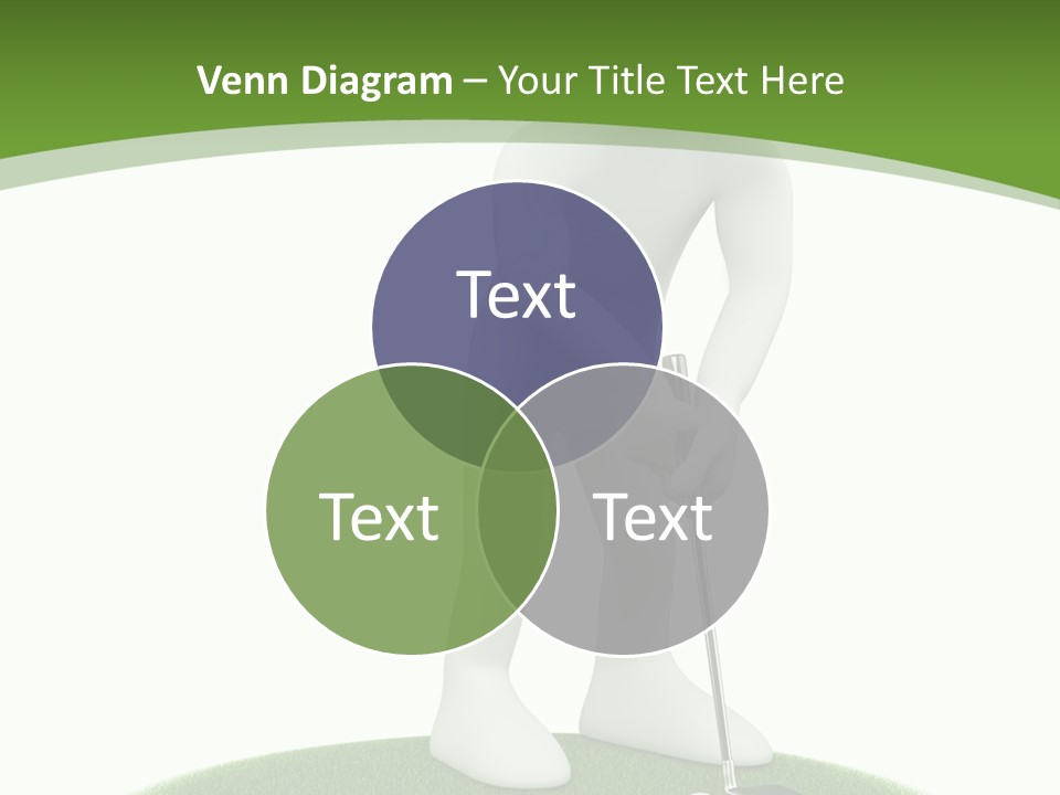 Golfball Sky Isolated PowerPoint Template