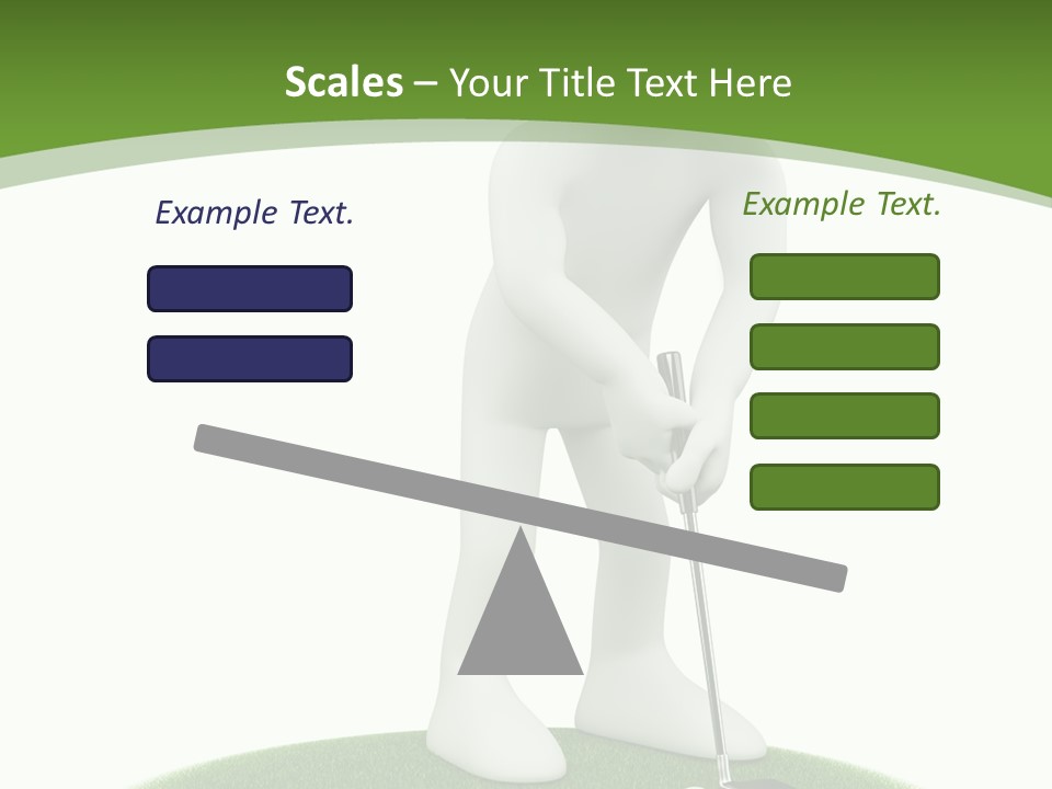 Golfball Sky Isolated PowerPoint Template