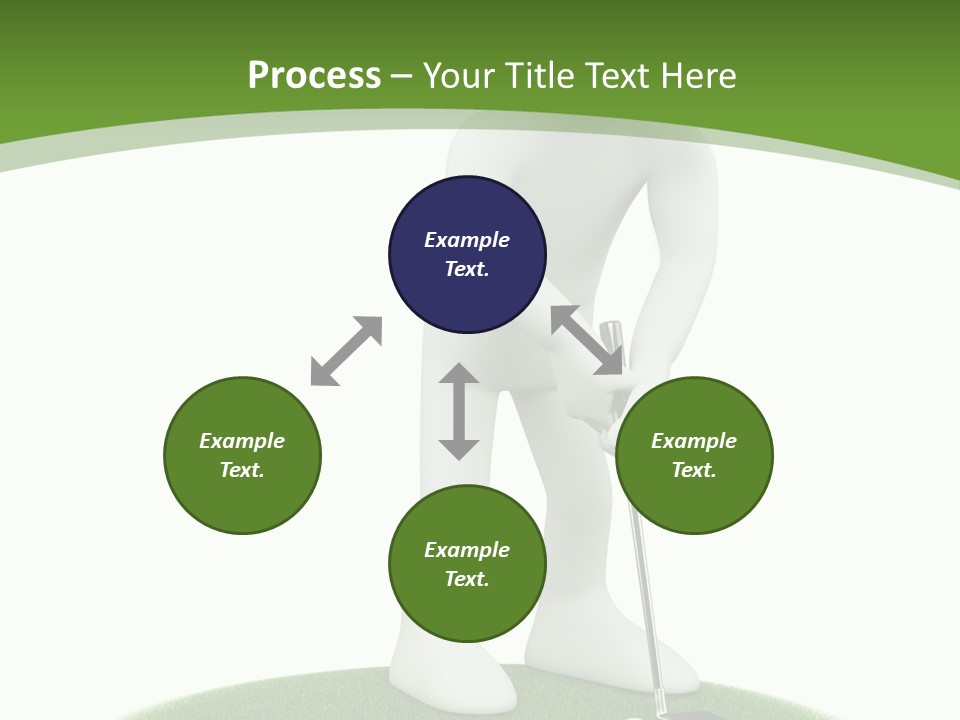 Golfball Sky Isolated PowerPoint Template